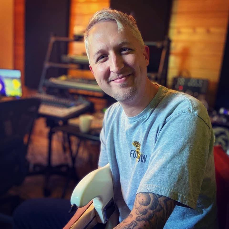 Nathan Tyler Proctor, producer and mix & mastering engineer, in Octave Works Recording Studio in East Grand Rapids, Michigan